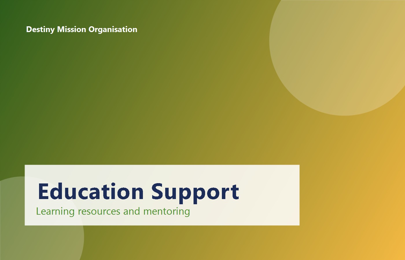 Education Support Keeps Learners in School